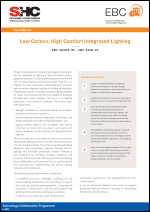 EBC Annex 90 / SHC Task 70 Low Carbon, High Comfort Integrated Lighting